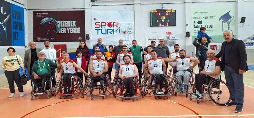 Kızıltepe Engelli Basketbol Takımı Play off Çeyrek Final ilk Maçını Kazandı