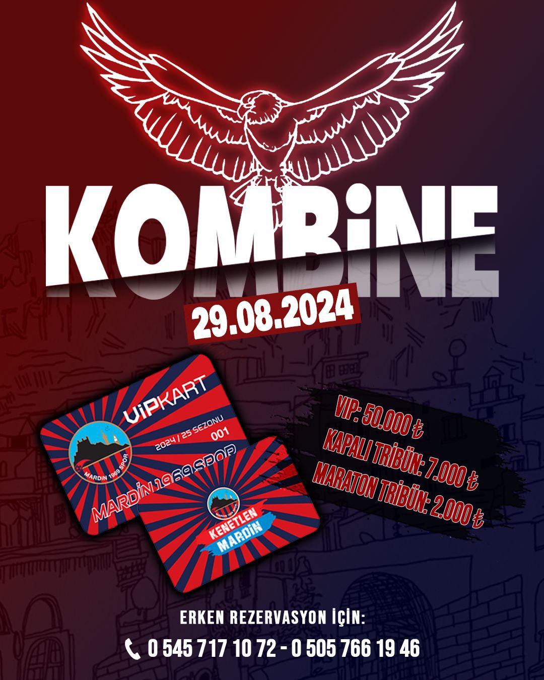 Mardin 1969 Spor, 2024-2025 sezonu kombine fiyatlarını açıkladı