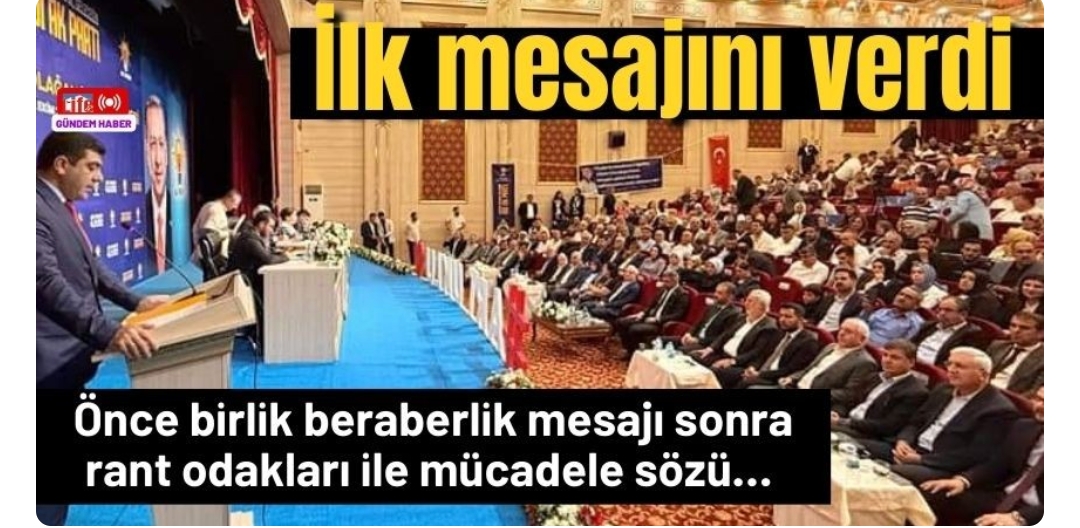 Başkan Uncu, ilk siyasi mesajlarını verdi