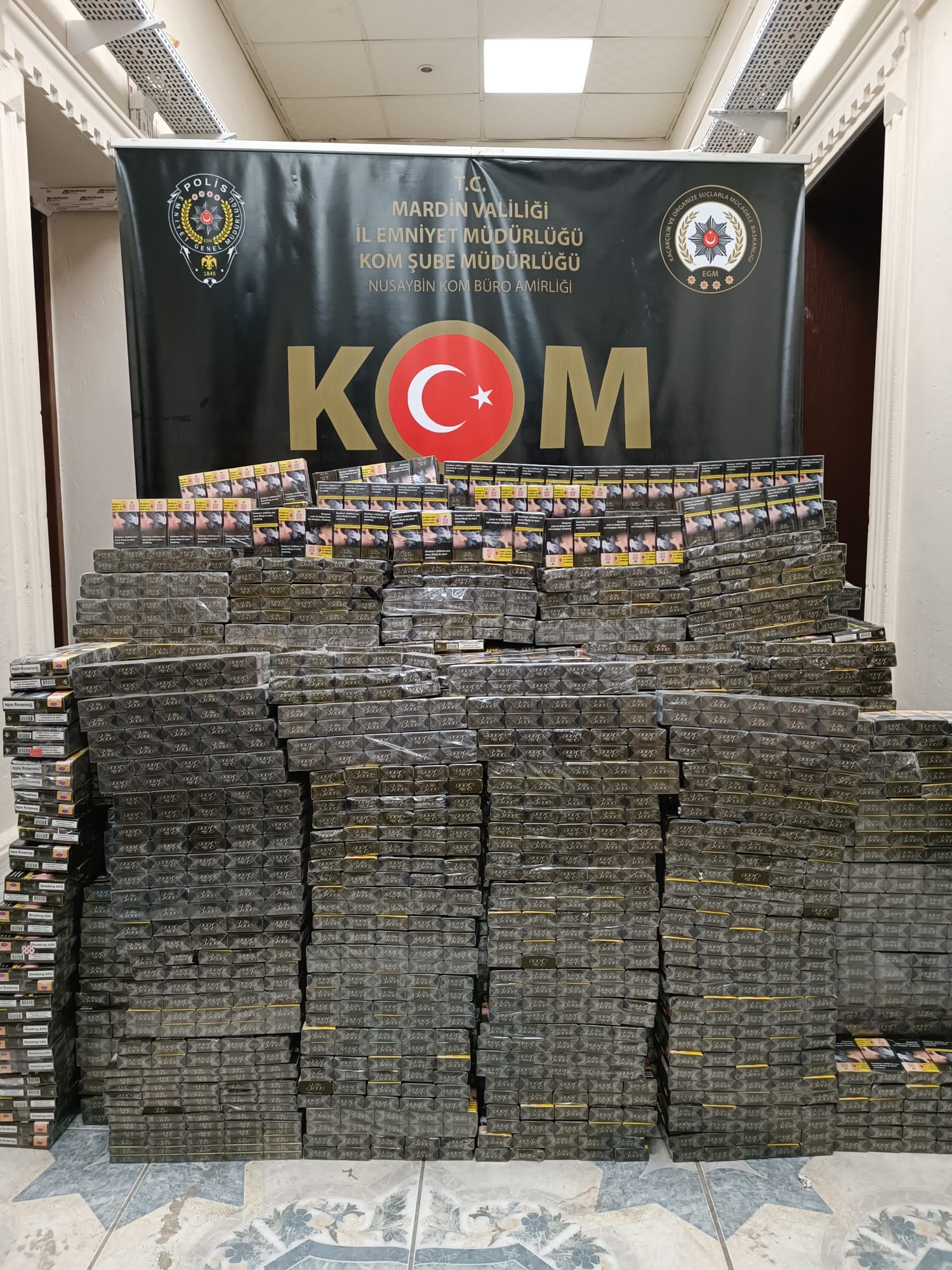 Nusaybin’de Yüklü Miktarda Kaçak Sigara Ele Geçirildi