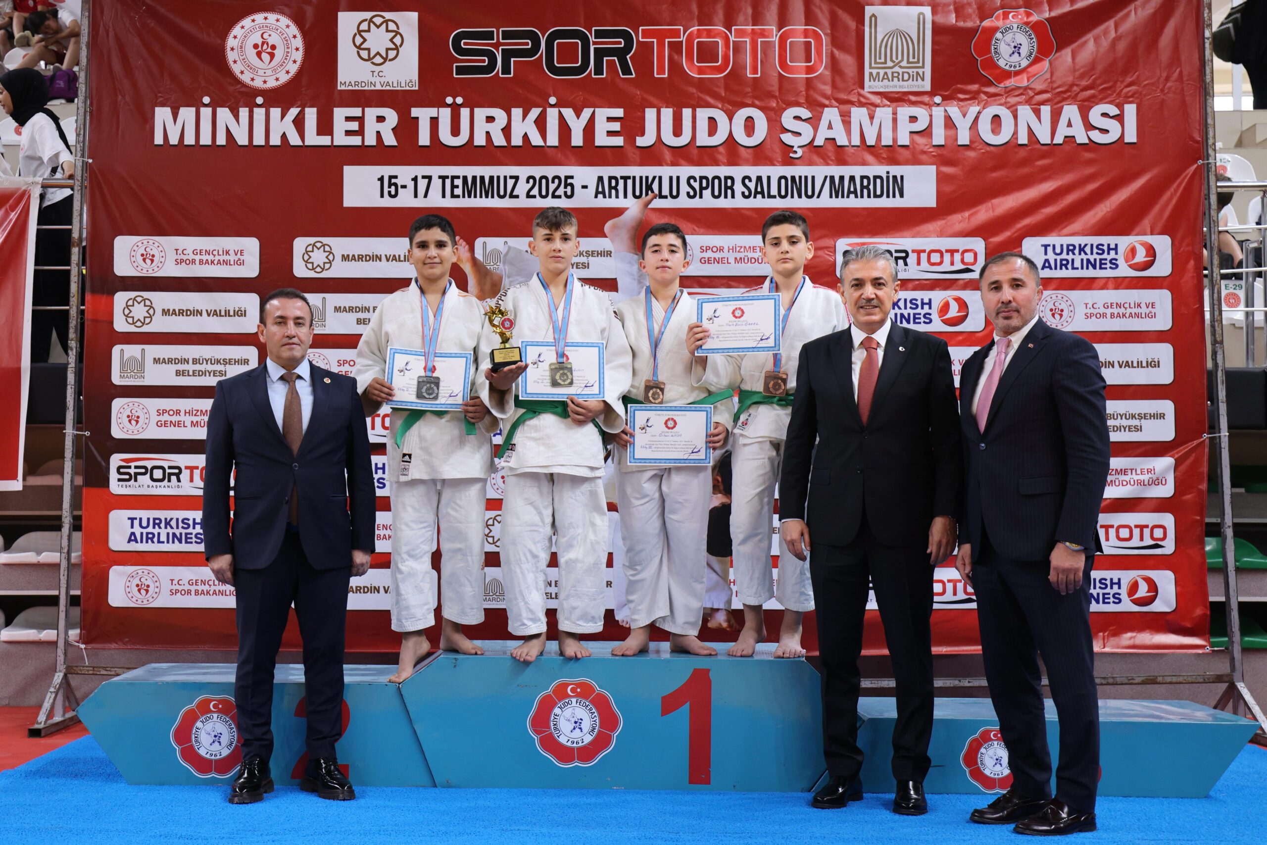 15 Temmuz Spor Toto Türkiye Minikler Judo Şampiyonası Mardin’de Başladı