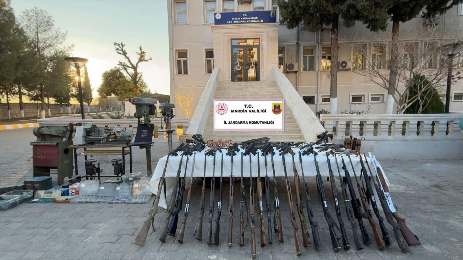 Mardin’de Yasadışı Silah İmalathanesine Baskın