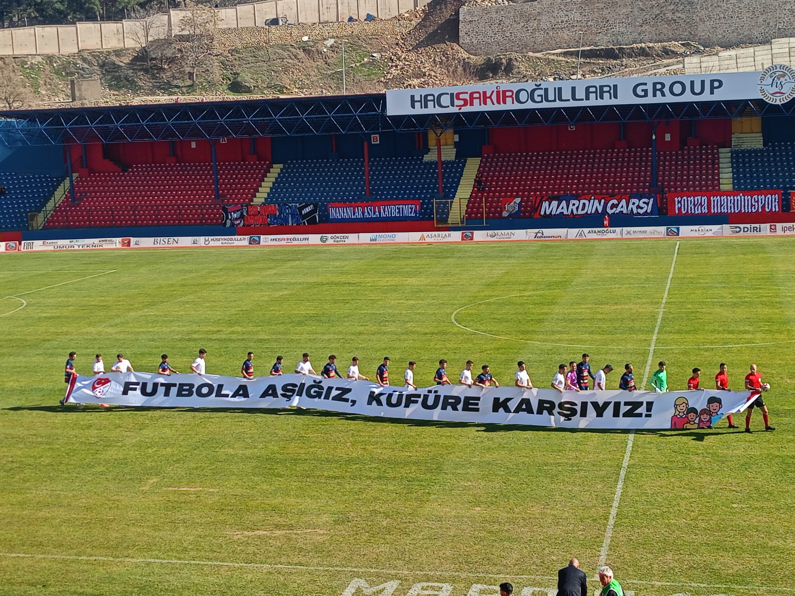 ‘FUTBOLA AŞIĞIZ, KÜFÜRE KARŞIYIZ’ SLOGANINA MARDİN DESTEĞİ