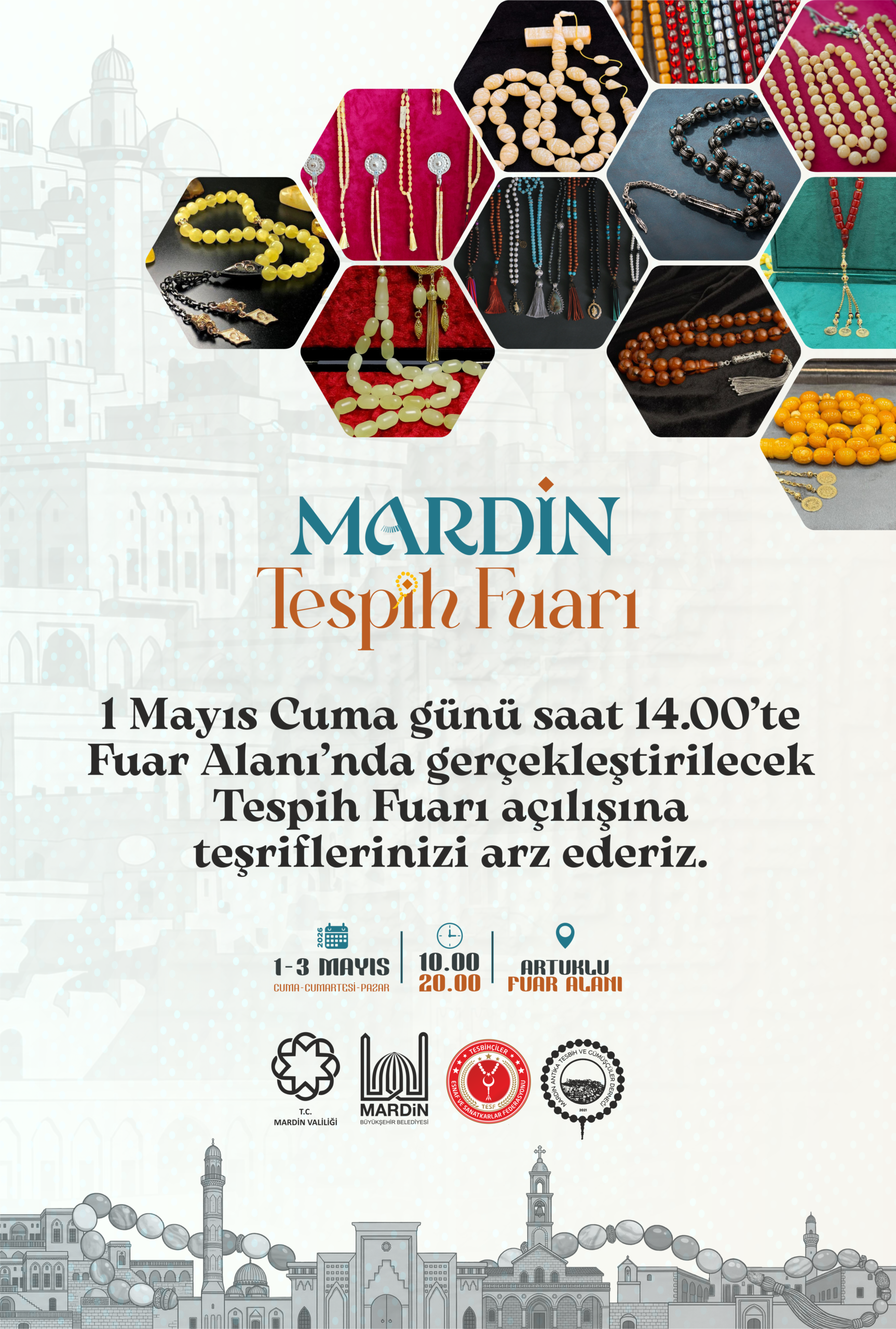 Mardin’de Tespih Sanatı Fuarı Kapılarını Açıyor