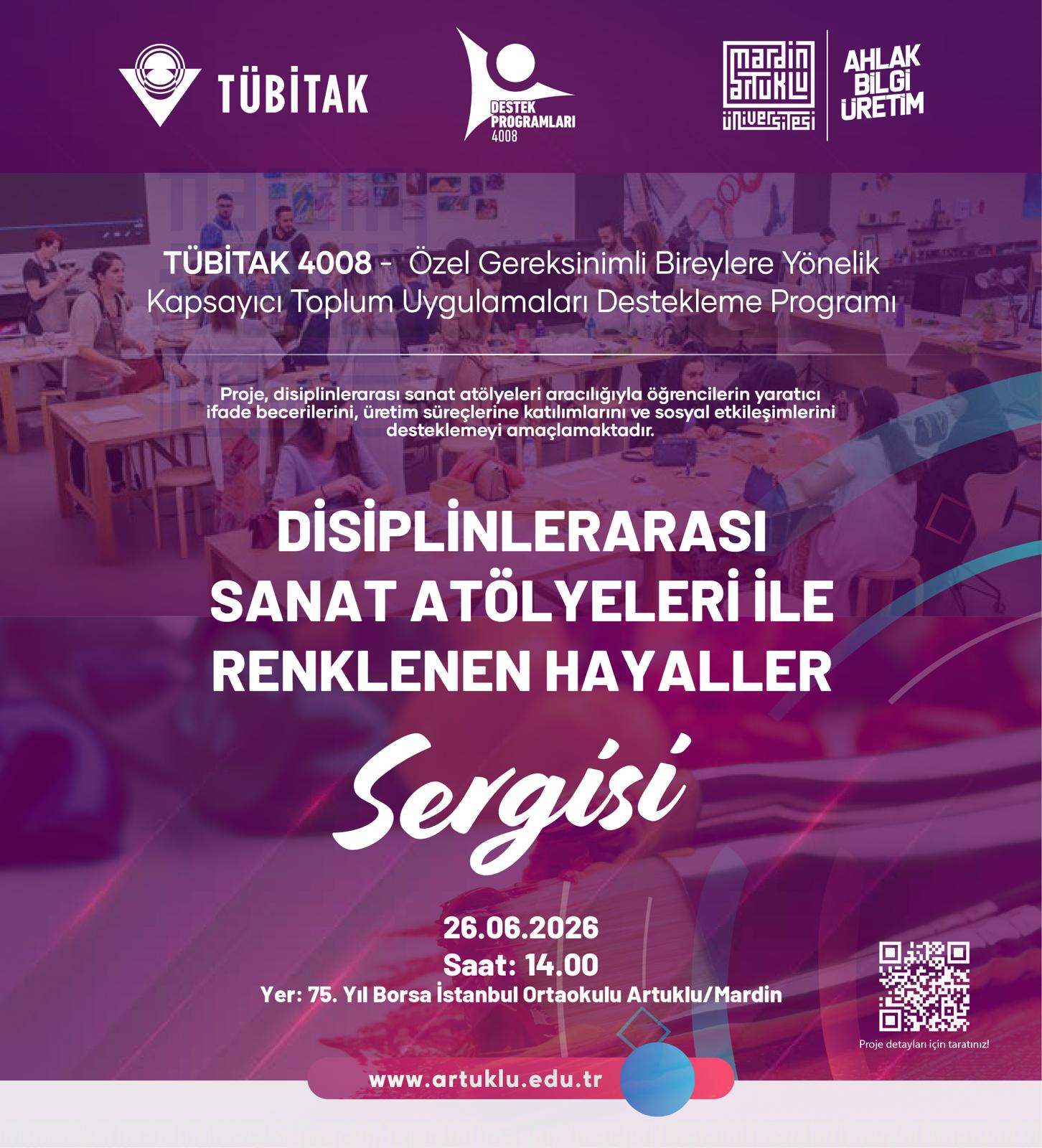 TÜBİTAK 4008 Projesi Kapsamında Hazırlanan Eserler Sanatseverlerle Buluşuyor