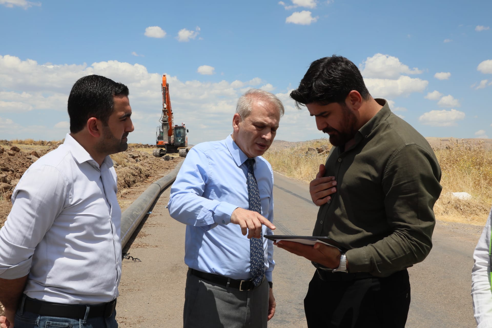 Mardin’in en büyük grup içme suyu hattında yenileme çalışmaları sürüyor
